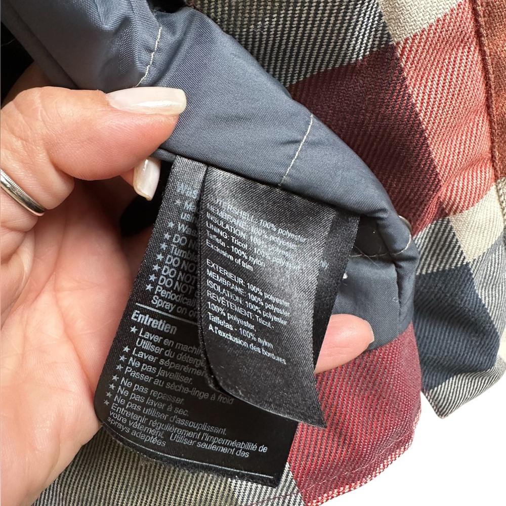 Burton Snowboard Multicolor Plaid Jacket with Hood - Picture 5 of 9